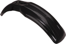 Load image into Gallery viewer, Black Acerbis front fender for motorcycle, showing smooth curved plastic design with mounting points