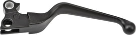 HardDrive Wide V-Cut clutch lever in black for Harley Dyna 2007-2017, designed for easy grip and precise control.