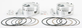 Wiseco V-Twin Piston Kit for 1200 Evo Sportster, 10.5:1 compression, includes pistons and components for motorcycle engine upgrade