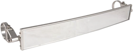 AXIA ALLOY 17-inch wide panoramic rearview mirror in chrome with no arms, designed for wide rear visibility.