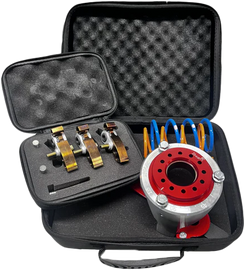 Ibexx Pdrive Crawl/Trail 226 clutch can, black metal can with ergonomic grip and detailed branding for cycling gear.