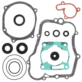 Vertex complete gasket set with oil seals, showing various gaskets and seals for engine maintenance.