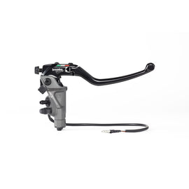 BREMBO Upgrade Brake Master Cylinder RCS Corsacorta 17mm with black finish, designed for high-performance braking systems.