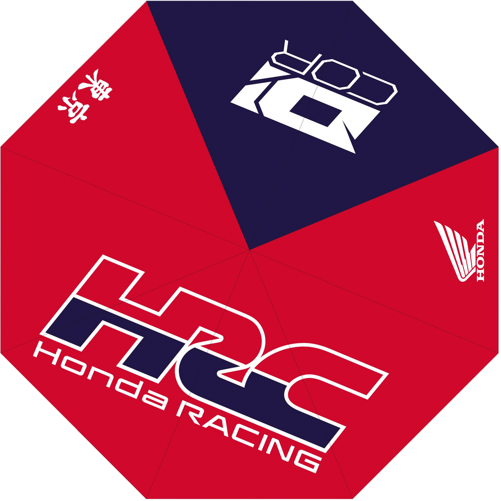 DCOR Honda 862-811051 umbrella accessory, compact black umbrella with Honda branding and protective cover.
