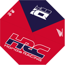 Load image into Gallery viewer, DCOR Honda 862-811051 umbrella accessory, compact black umbrella with Honda branding and protective cover.