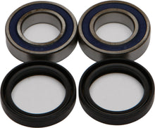 Load image into Gallery viewer, All Balls front wheel bearing and seal kit 22-51363 with bearings and seals for motorcycle wheel maintenance.