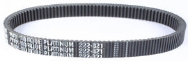 SP1 Max-Torque platinum belt, 43 11/16 inches by 1 15/32 inches, showing textured rubber surface and reinforced edges.