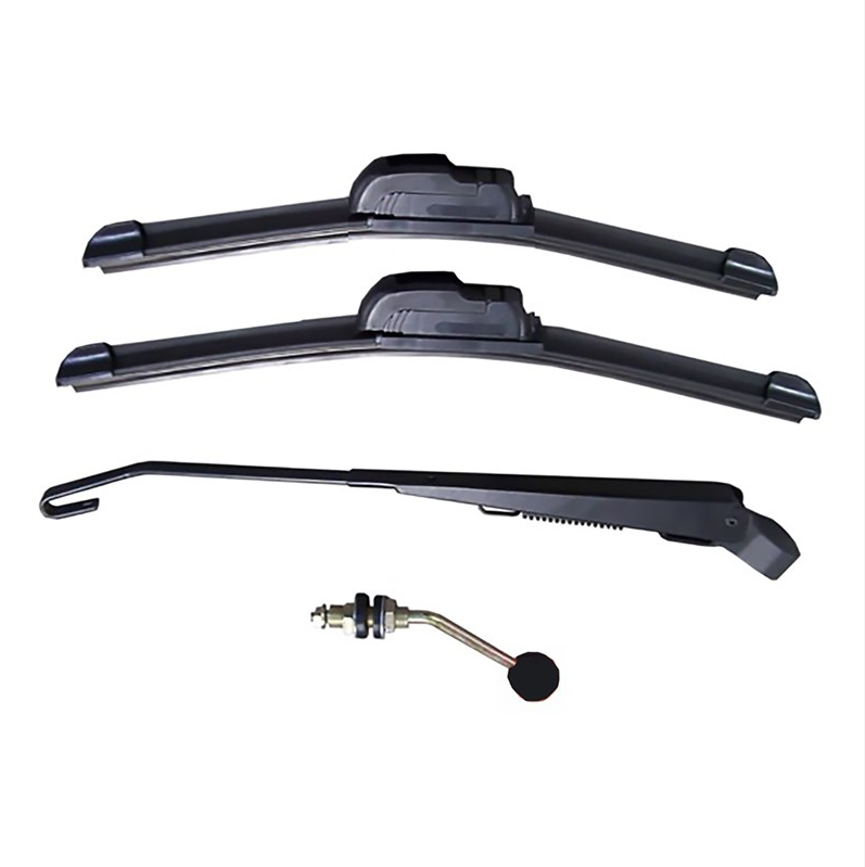 Kolpin manual windshield wiper kit with 10 and 12-inch blades, designed for ATV or utility vehicle windshields.