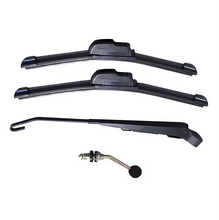 Load image into Gallery viewer, Kolpin manual windshield wiper kit with 10 and 12-inch blades, designed for ATV or UTV windshields.