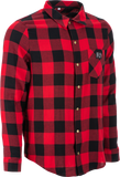Fly Racing Fly Tek Flannel Red/Black Md 354-6392M