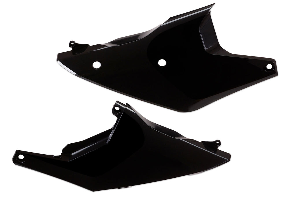 Polisport Plastics black side panels for body, model 64-861212, featuring durable plastic construction and sleek design.