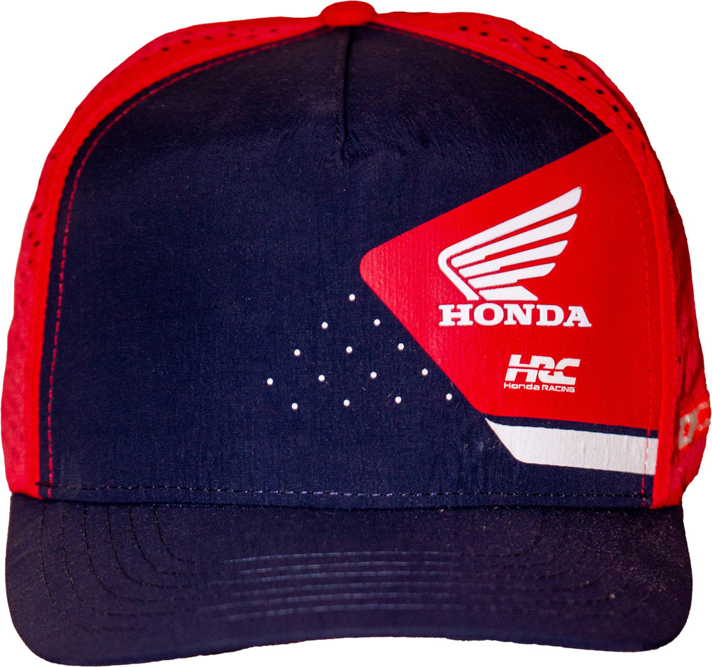 DCOR Honda Team2 navy snap-back hat with adjustable strap and embroidered logo, casual headwear for Honda fans.