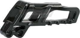 Polisport Plastics black drive chain guide for bicycles, part number 64-0102, shown installed on a bike drivetrain.