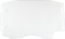 Open Trail open trail full windshield showing clear acrylic surface and black mounting frame for off-road vehicles.