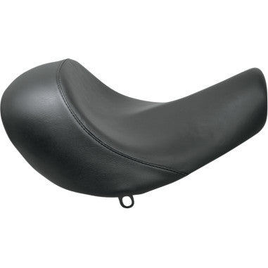 Danny Gray Speedcradle Solo motorcycle seat in black, designed for FXCW/C models from 2008 to 2011, showing detailed close-up view.