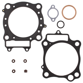 Vertex Top End Gaskets 681-0276 set showing detailed rubber seals and gaskets for engine top end repair.