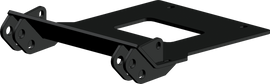 KFI Products UTV plow mount kit 10-6635, compatible with KFI plow systems, shown mounted on an ATV with sturdy metal components.