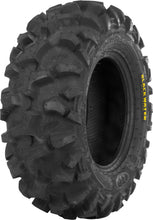 Load image into Gallery viewer, ITP Blackwater Evo front tire 27x9R12 with radial construction, sidewall details, and tread pattern for off-road use.