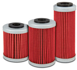 Pro Filter oil filter Yam 780-0109, cylindrical metal oil filter for Yamaha engines, with detailed threading and rubber sealing surface.