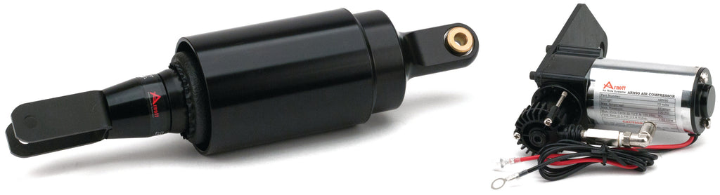 Arnott Air Shocks Ultimate Ride Black suspension for Victory Cruiser 850-02009, showing the shock absorber and mounting hardware.