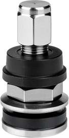 Fire Power bolt-in valve stems for tires, outer mount, 4-pack, durable wheel accessories for vehicle tires.