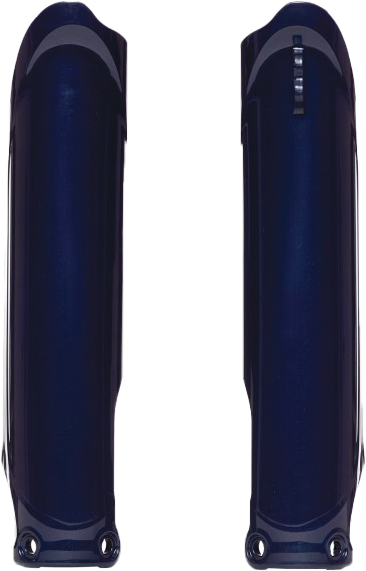 Blue Polisport Plastics fork guards for Yamaha bikes, showcasing durable plastic body components with a sleek design.