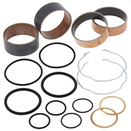 All Balls suspension fork bushing kit 23-86030 with multiple bushings and components, designed for motorcycle suspension repair.