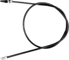 Load image into Gallery viewer, Motion Pro black vinyl speedo cable 70-4158 for motorcycle speedometer, showing the flexible cable with protective vinyl coating.