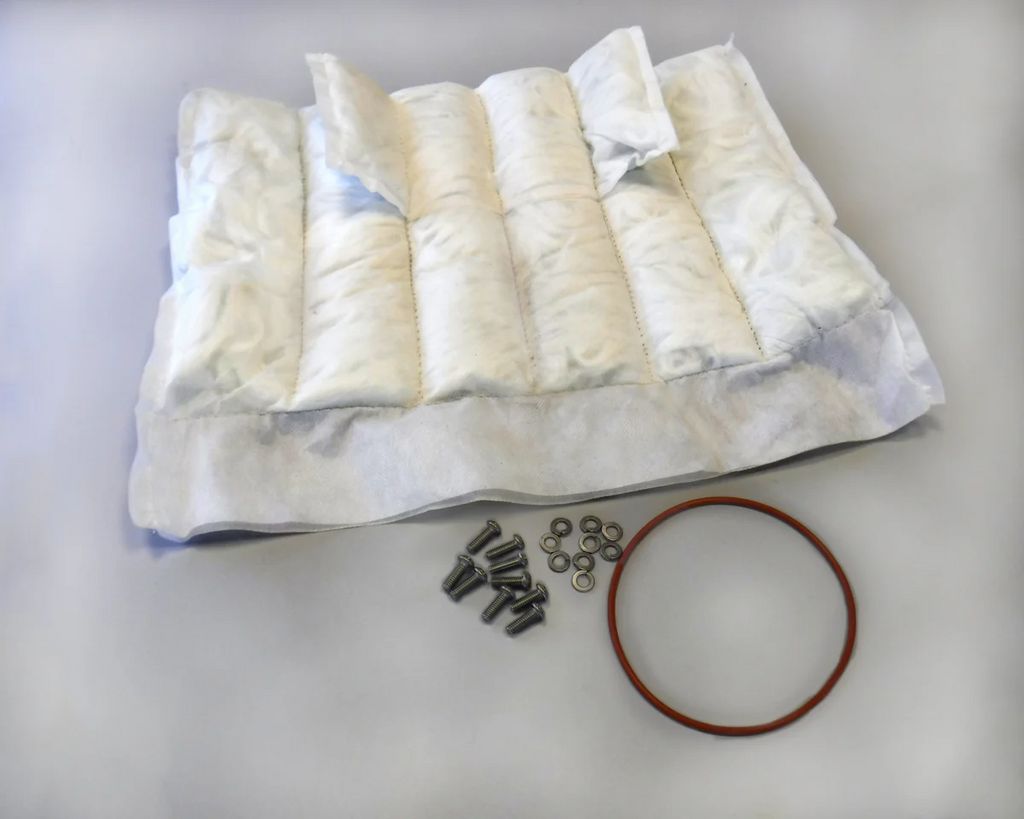 MBRP Exhaust Repack Kit 12-inch for exhaust systems, with packaging and components visible in the image.