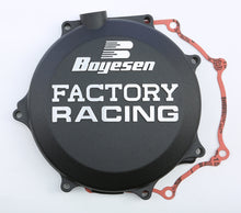Load image into Gallery viewer, Boyesen Factory Racing Clutch Cover in black for street motorcycles, model 59-7218B, featuring durable construction and sleek design.