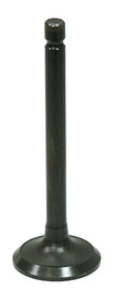 Bronco engine exhaust valve 183-09217E with metal stem and valve seat, used in automotive engine repair.