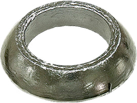 SP1 exhaust seal in black rubber with metal ring, designed for sealing exhaust systems on vehicles.