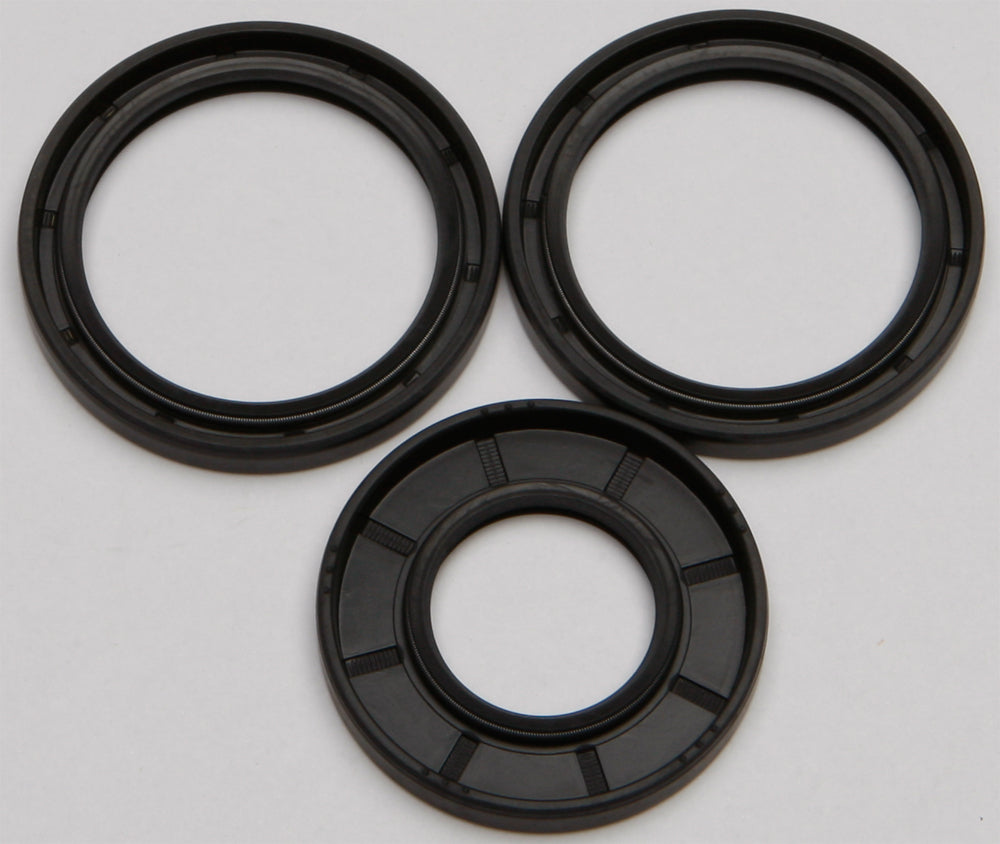 All Balls Differential Seal Kit 22-520595 for drive systems, featuring black rubber seals and metal components.