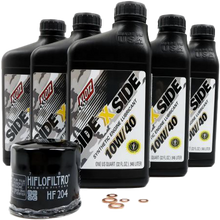 Load image into Gallery viewer, Klotz Oil Sidexside Oil Change Kit with 10w40 oil and oil filter for Yamaha side-by-side vehicles, part number 842-0106