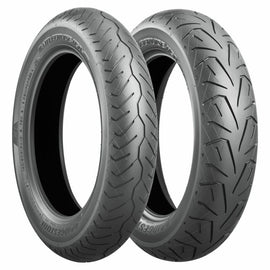 Bridgestone Battlecruise H50 rear motorcycle tire 180/65B16 bias tire with tread pattern and sidewall details.