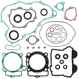 Vertex Complete Gasket Set with Oil Seals, automotive gaskets and seals for engine repair, shown with multiple gaskets and seals in the image.