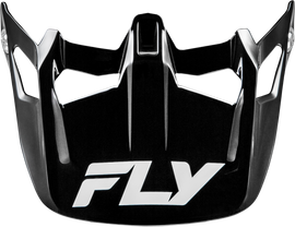 Fly Racing Werx-R Carbon Visor in gloss black for motorcycle helmets, showcasing sleek, lightweight helmet accessory design.