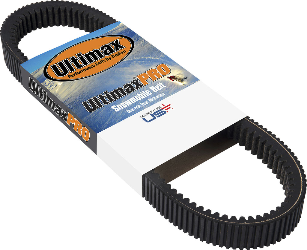Ultimax Pro Drive Belt 22-131-4442U4 showing black rubber belt with reinforced edges for automotive or machinery use.