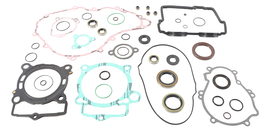 Vertex Complete Gasket Set with Oil Seals, including multiple gaskets and seals for engine repair, displayed on a plain background.