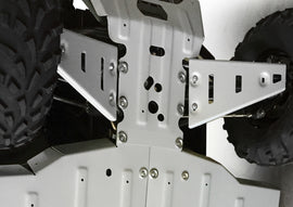 RIVAL POWERSPORTS USA front A-arm guards in alloy, designed for durability and protection on off-road vehicles.