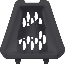 Alpine Star Sm3 Youth Chin Vent in black, designed for motorcycle helmets, with vent openings visible in the image.