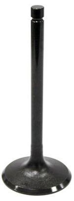Bronco engine exhaust valve 183-09028E with metallic finish, shown in close-up view on a clean background.