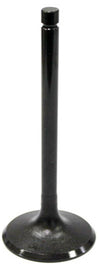 Bronco engine exhaust valve 183-09026E with metal stem and valve seat, close-up view showing detailed metal components