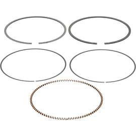 Vertex piston ring for Vertex pistons, part 175-24488050R, shown on a piston kit component, with metallic finish and precise grooves.