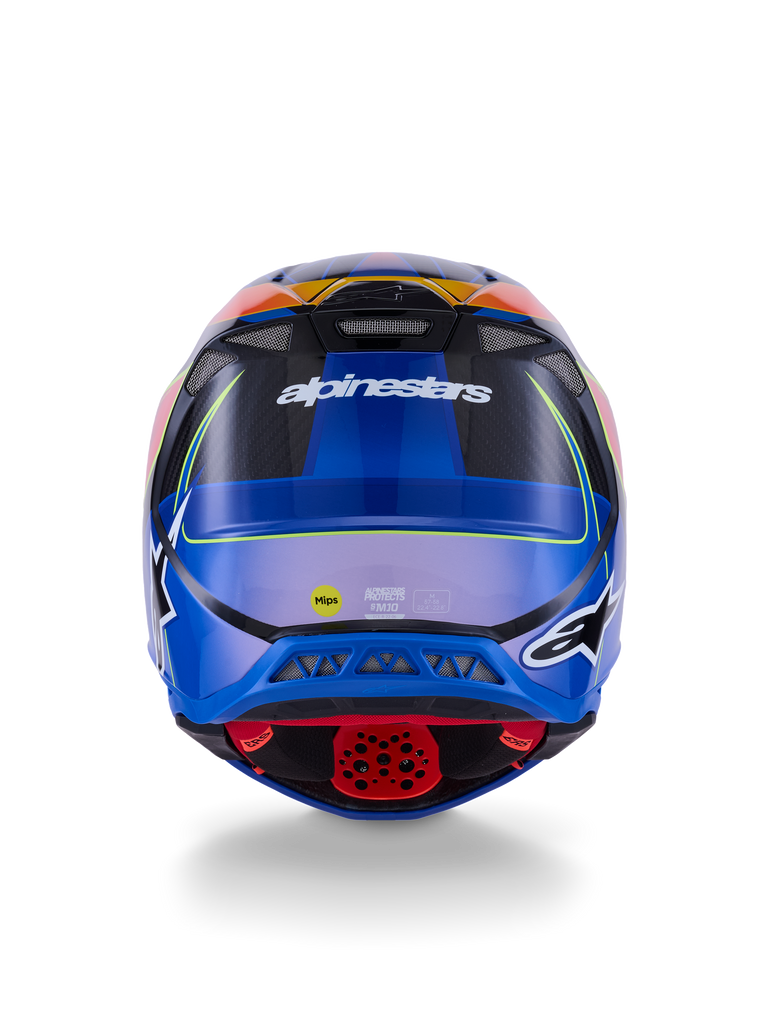 Supertech S M10 Era Helmet Blu/Rd/Ylw Fluo Glossy Xl