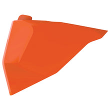 Load image into Gallery viewer, Orange Polisport Plastics airbox cover for motorcycle body, model 64-06171, shown in the image.