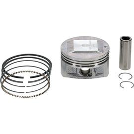 Vertex cast replica piston kit with standard size for engine rebuild, shown in a detailed image of the piston components.