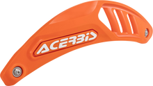 Load image into Gallery viewer, Acerbis X-Exhaust Heat Shield in bright orange with black mounting brackets, designed for motorcycle exhaust protection.
