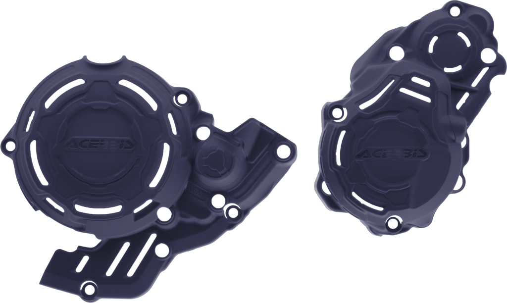 Acerbis X-Power Kit Blue body armor for motocross, featuring durable blue protective panels and secure fastening straps.