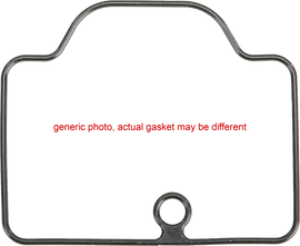 Mikuni float bowl O-ring for TM40 carburetor, fuel system component, shown in close-up view with rubber sealing surface.